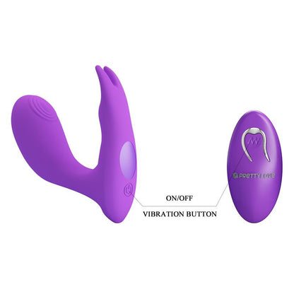 Idabelle Stimulator with Vibration and Pulsation Remote Control