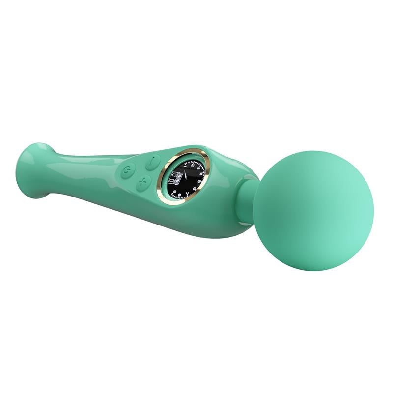 Skyler Massager Wand with Digital Screen Green