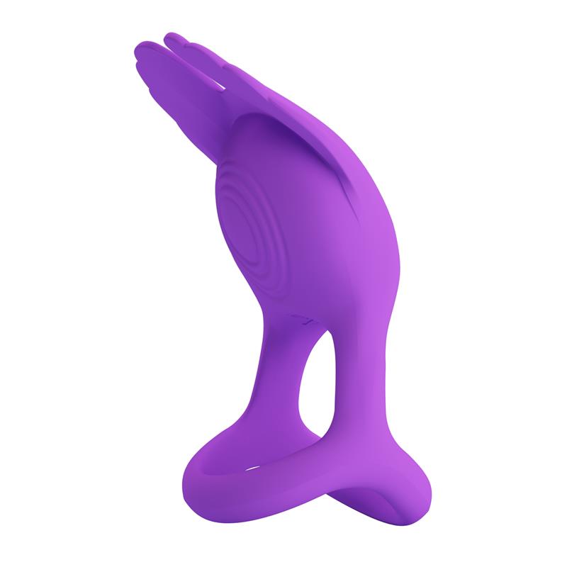 Silas Vibrating Penis Ring Purple