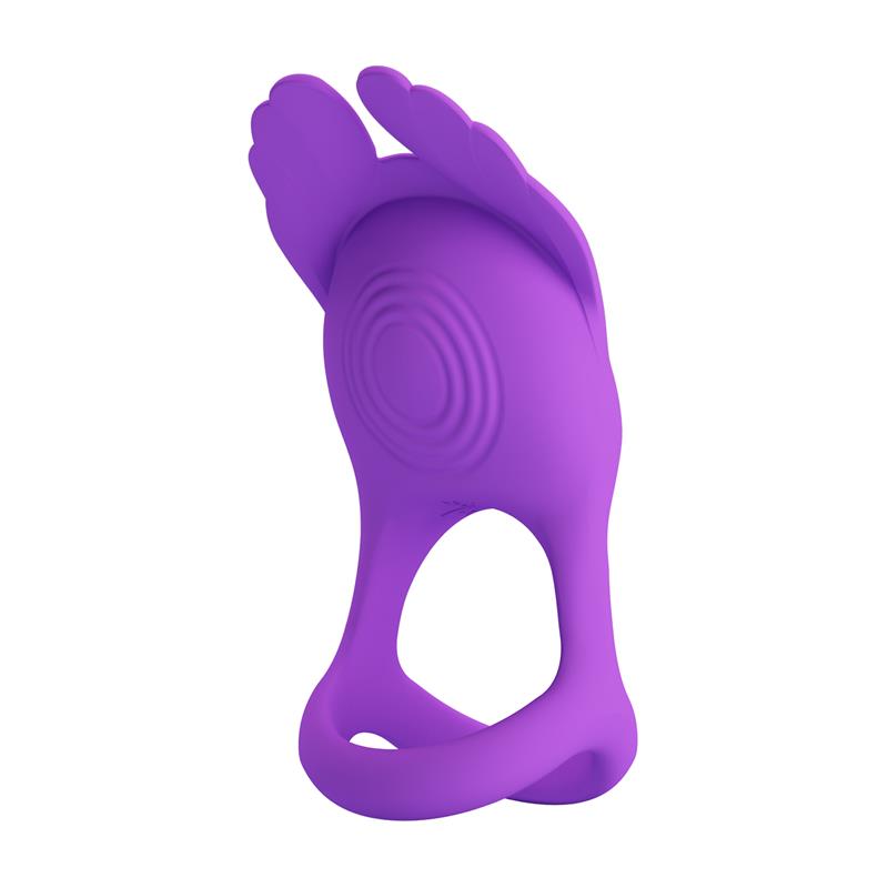 Silas Vibrating Penis Ring Purple