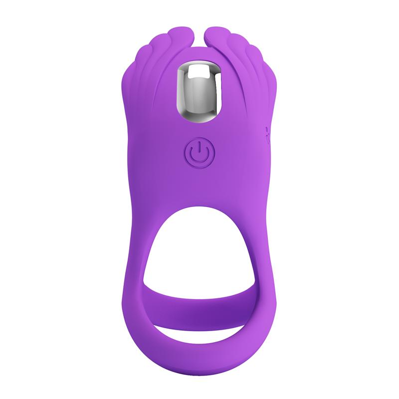 Silas Vibrating Penis Ring Purple