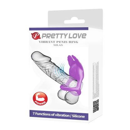 Silas Vibrating Penis Ring Purple