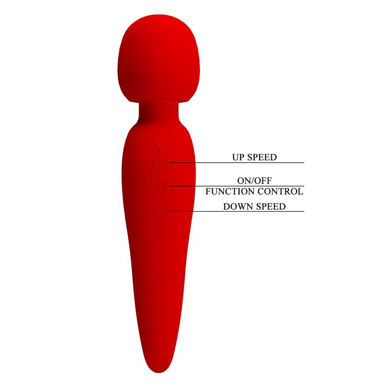 Meredith Massager Wand Red