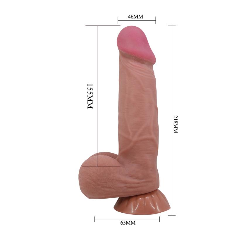 Sliding Skin Realistic Dildo 218 cm