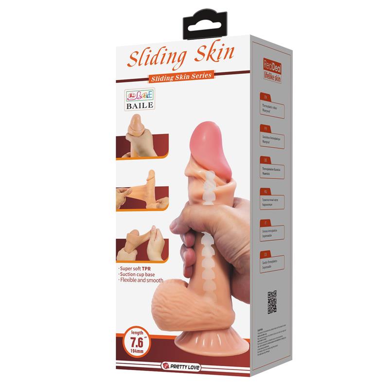 Sliding Skin Realistic Dildo 194 cm