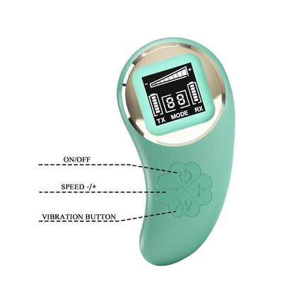 Mina Vibrating Egg with Digital Screen remote control green