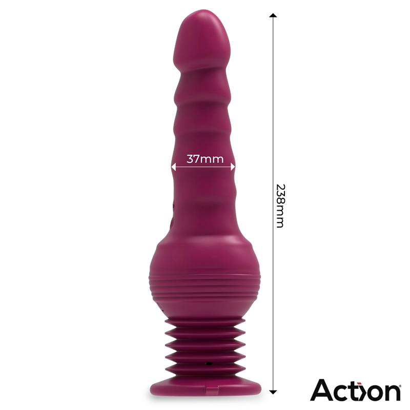 Rocket Ultra Jet Thruster Vibrator with Powerfull Suction Cup