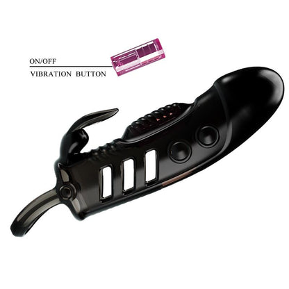 Vibrating Penis Sleeve Black