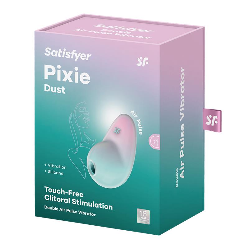 Pixie Dust Clitoris Sucker with Vibration Mint Pink