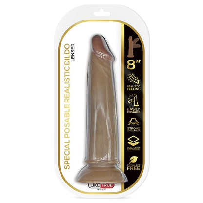 Lenser Articulable Posable Realistic Dildo 8 Brown