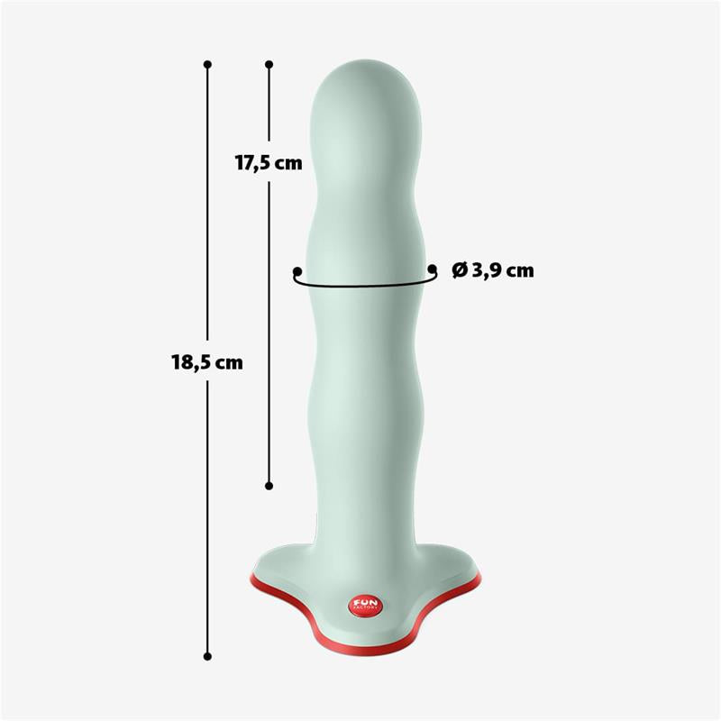 Bouncer Dildo with Internal Beads Sage Green