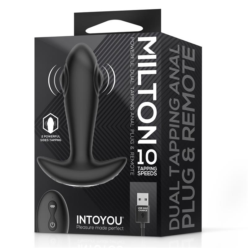 Milton Dual Tapping Anal Plug with Remote Control