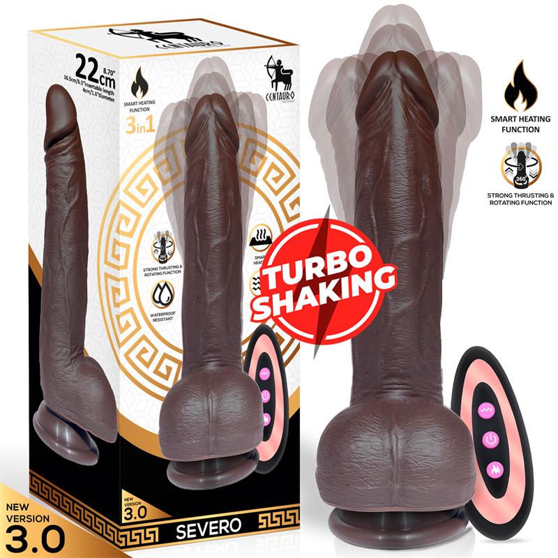 Severo Realistic Turbo Shaking Dildo Thrusting 360¬¨¬®‚Äö√†¬¥ Rotation Remote Control Heat Effect