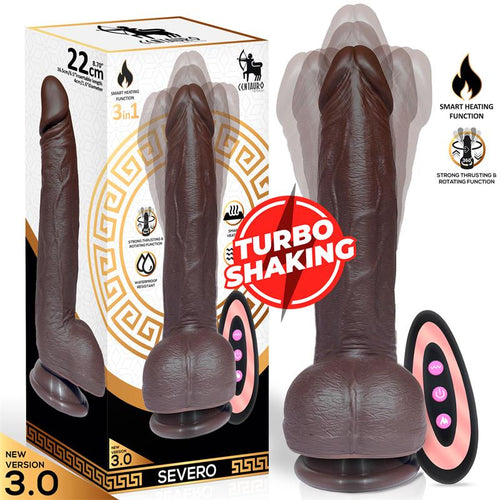 Severo Realistic Turbo Shaking Dildo Thrusting 360¬¨¬®‚Äö√†¬¥ Rotation Remote Control Heat Effect