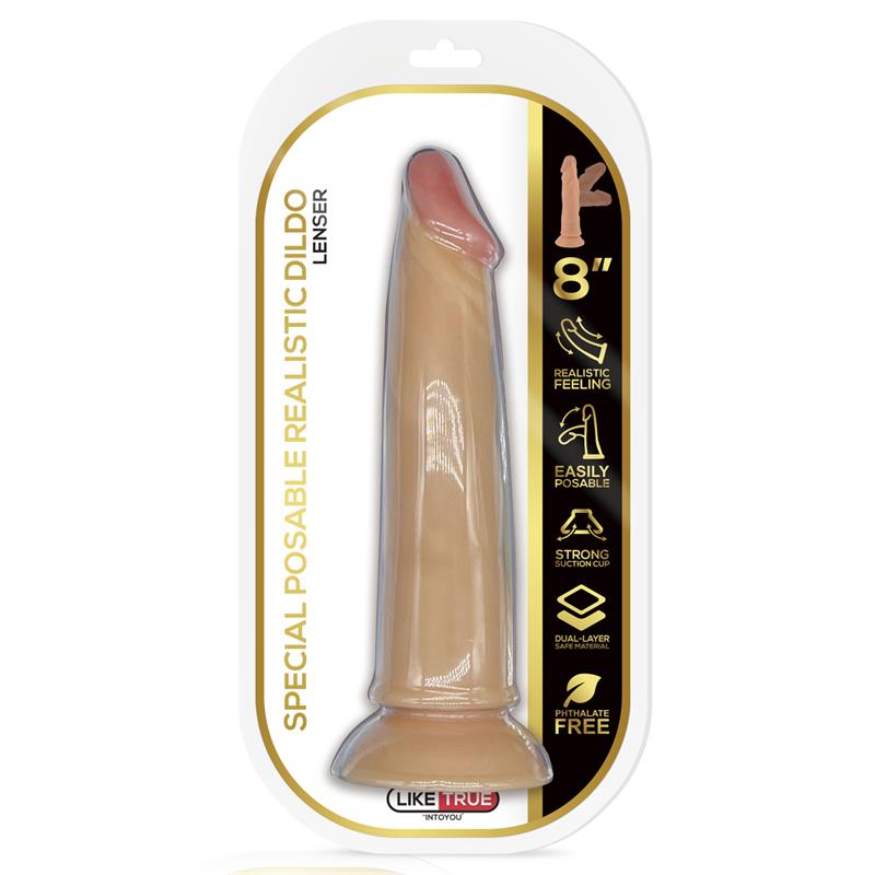 Lenser Articulable Posable Realistic Dildo 8 Flesh