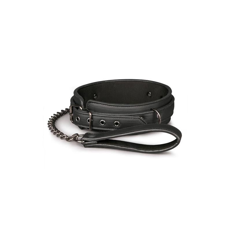 Collar with Leash Black