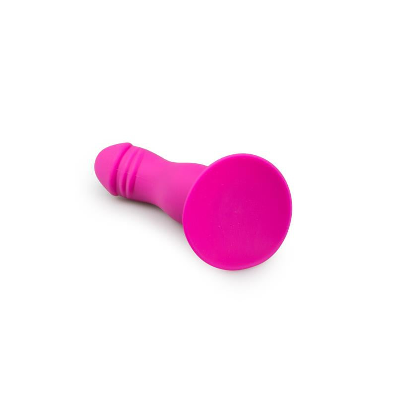 Silicone Anal Plug with Suction Cup Pink