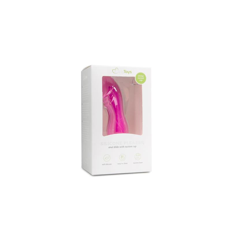 Silicone Anal Plug with Suction Cup Pink