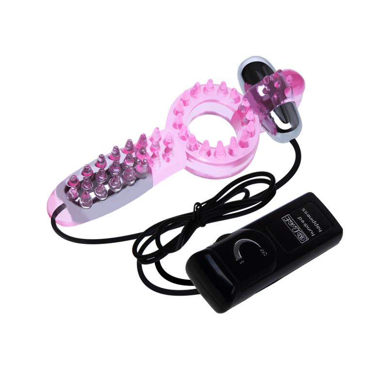 Double Vibrating Cock Ring Couple Collection Pink