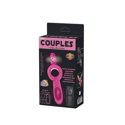 Double Vibrating Cock Ring Couple Collection Pink