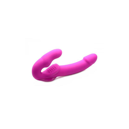 Evoke Vibrating Strapless Strap On Pink