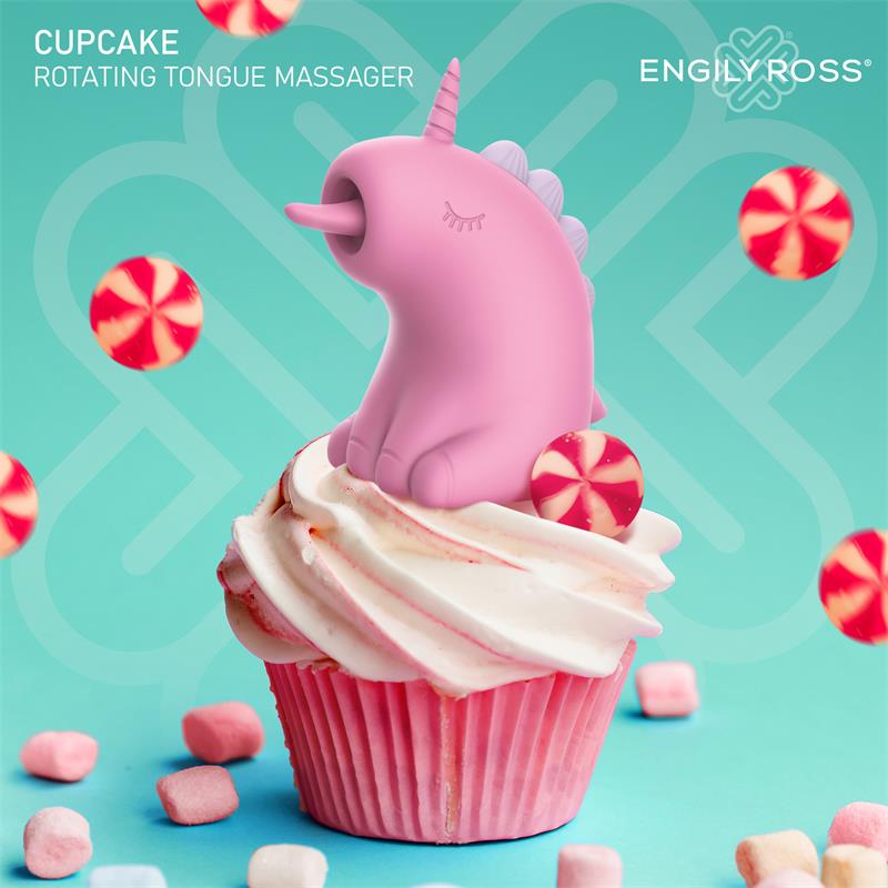 Cupcake 360¬¨¬®‚Äö√†¬¥ Rotating Tongue Massager