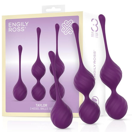 Taylor 20 Kegel Balls Silicone Purple