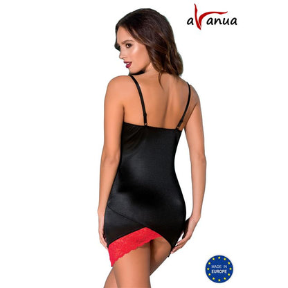 ODINA Chemise Black Red