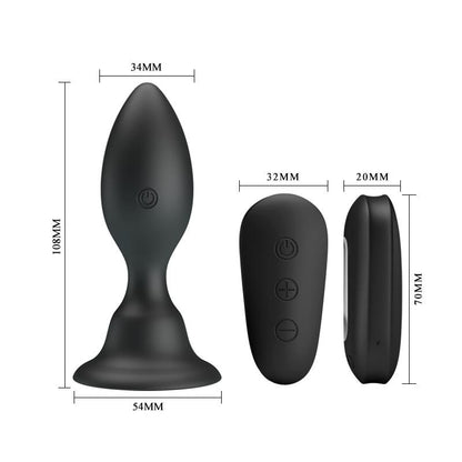 Mr Play Vibrating Anal Plug with Remote Clave 50