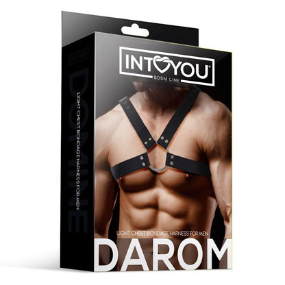 Darom Male Chest Bondage Harness Vegan Leather