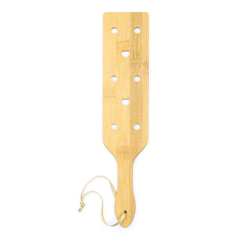 Bamboo Paddle with Hearts 33 cm