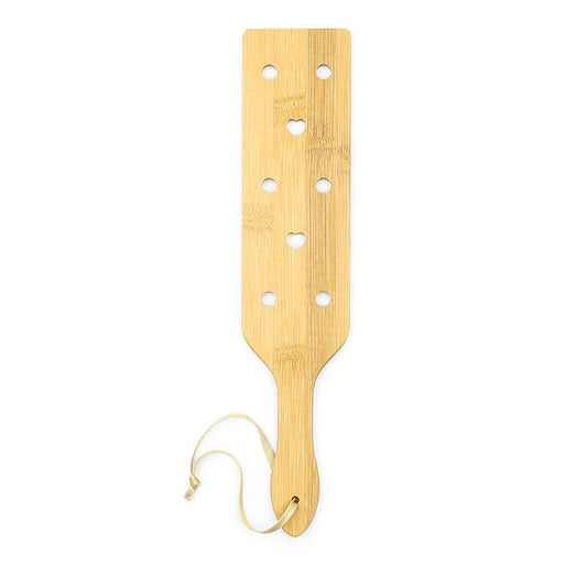 Bamboo Paddle with Hearts 33 cm