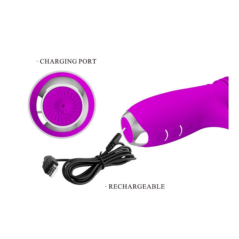 Dorothy Thrusting Vibrator USB Purple