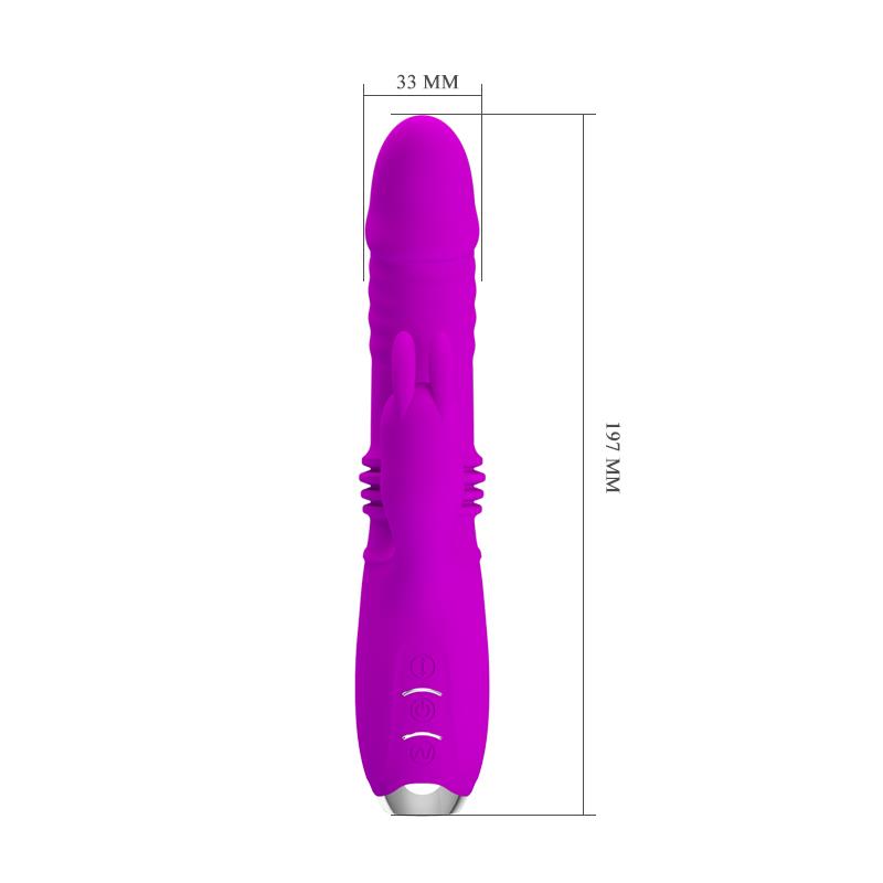 Dorothy Thrusting Vibrator USB Purple