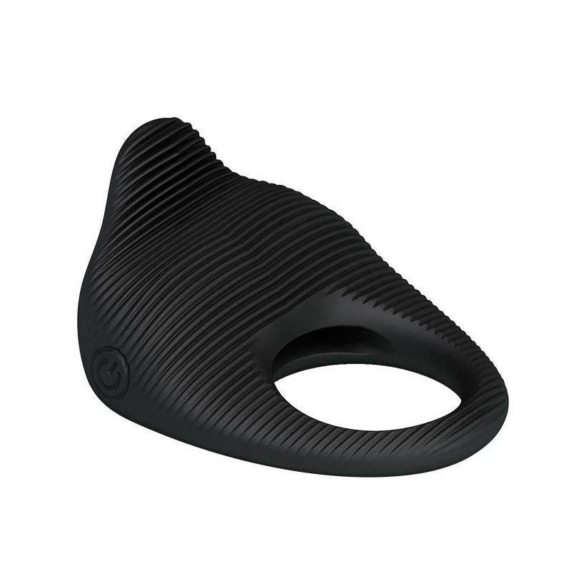 Vibrating Cock Ring Thimble Black