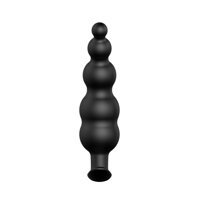 Anal Bubble Plug Black Silicone