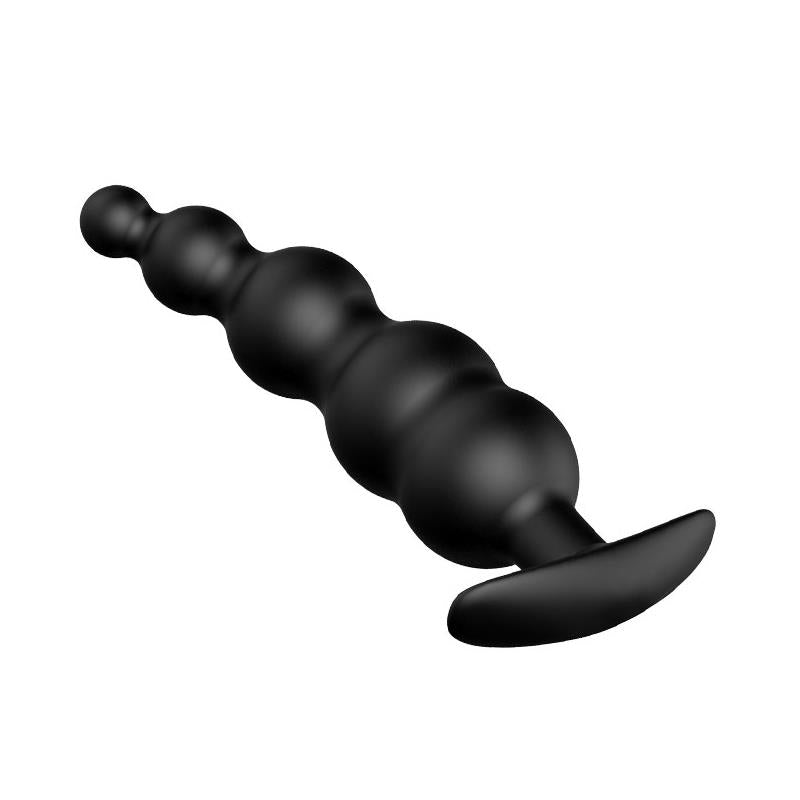 Anal Bubble Plug Black Silicone