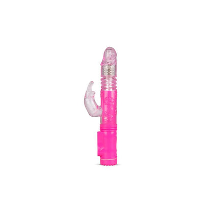 Rabbit Vibrator Thrusting and Rotating Balls Pink