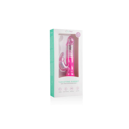 Rabbit Vibrator Thrusting and Rotating Balls Pink