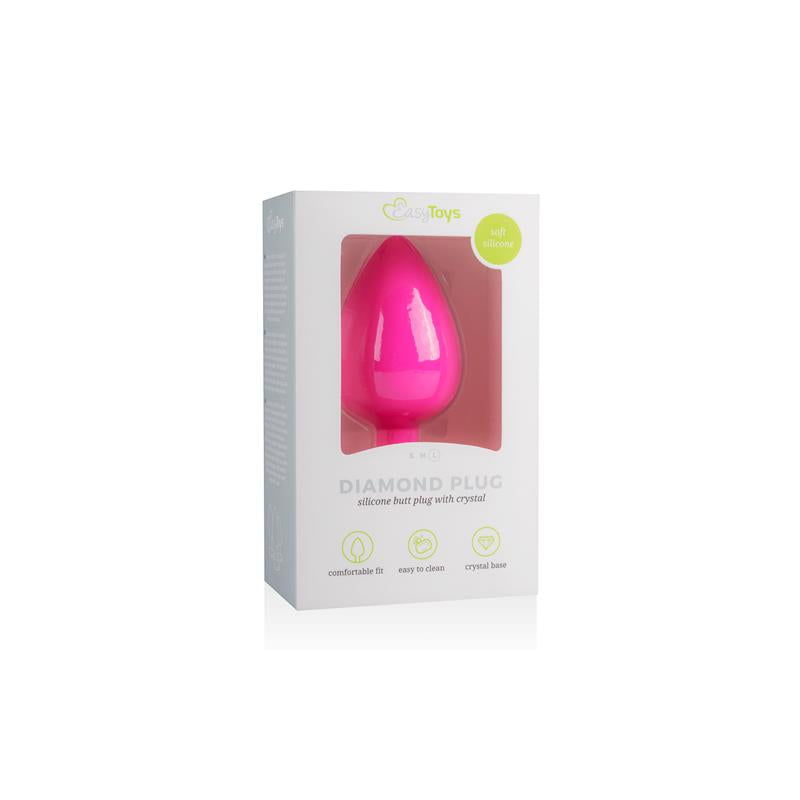 Diamond Plug Large Pink