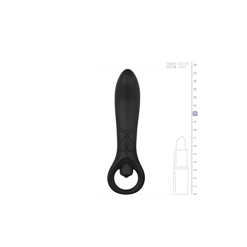 Anal Vibrator Silicone Black