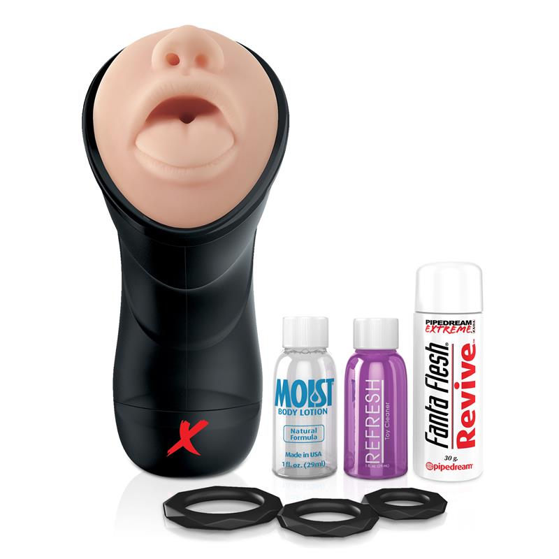 PDX Elite Deep Throat Vibrating Stroker