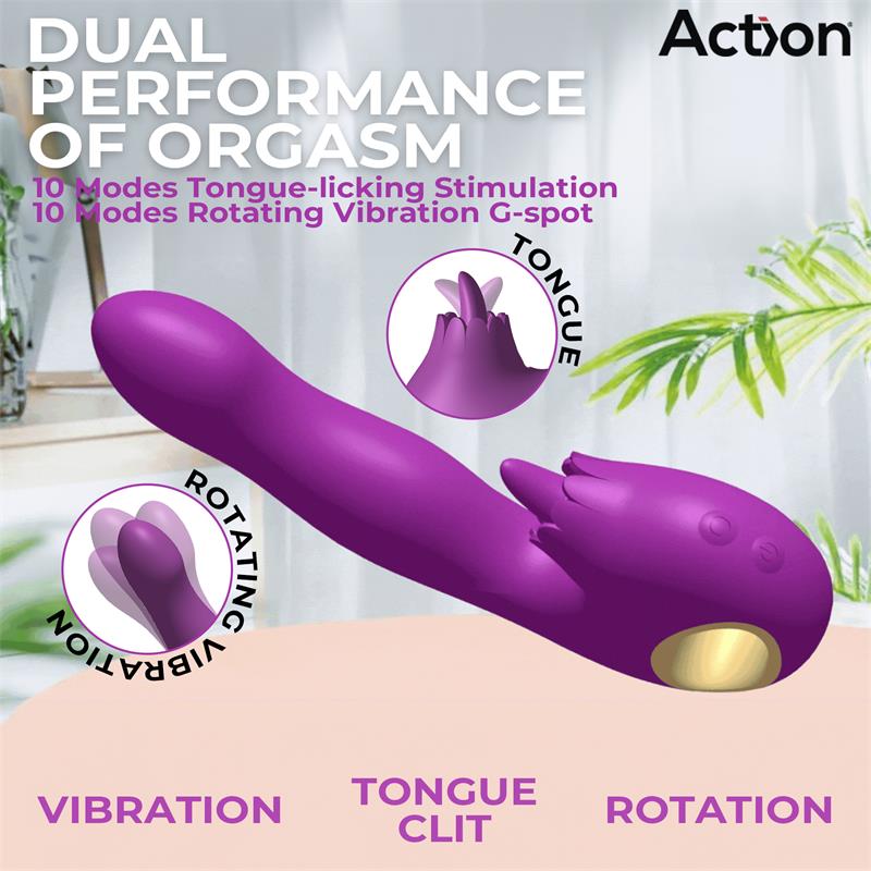 Toka Vibe with Swinging 360¬¨¬®‚Äö√†¬¥ and Stimulating Licking Tongue