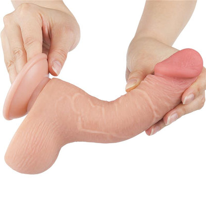 Sliding Skin Dual Layer Dildo 75