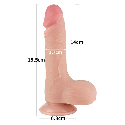 Sliding Skin Dual Layer Dildo 75