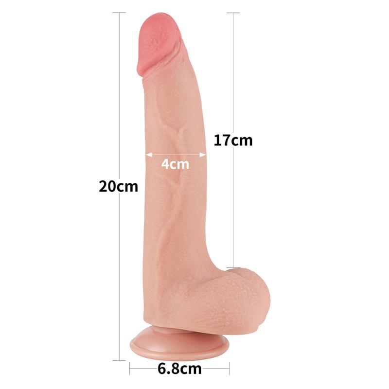 Sliding Skin Dual Layer Dildo 85