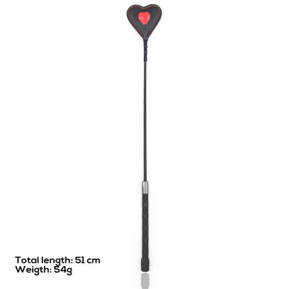 Heart shaped riding crop 51 cm