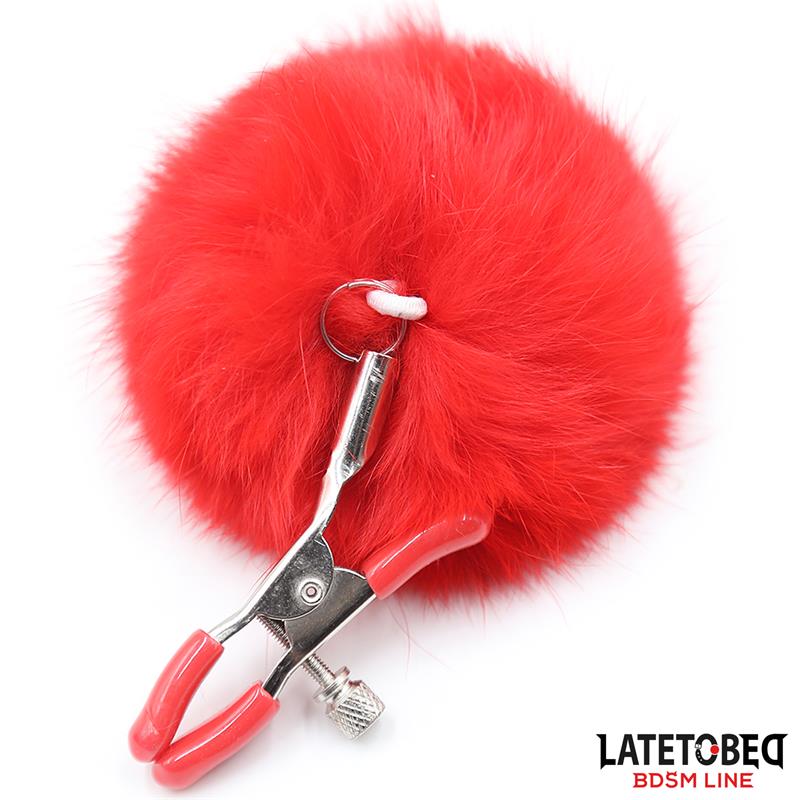 Nipple Clamps Adjustable with Fur