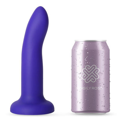 Vibrating Color Changing Dildo Blue to Purple Size M 17 cm