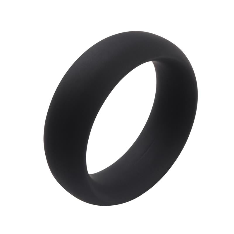 Infinity Silicone Ring L Black